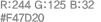 R:244 G:121 B:32 #F47920